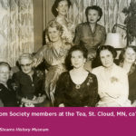 Members at tea 1955